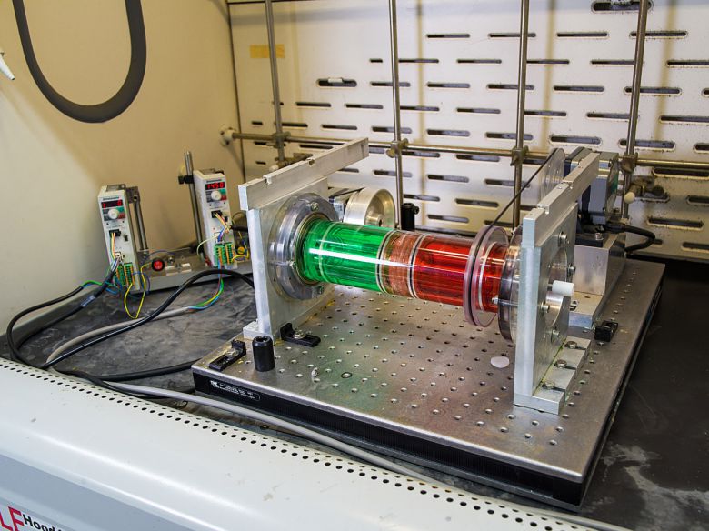 회전하는 액체 반응기 실제 모습.[IBS 제공]