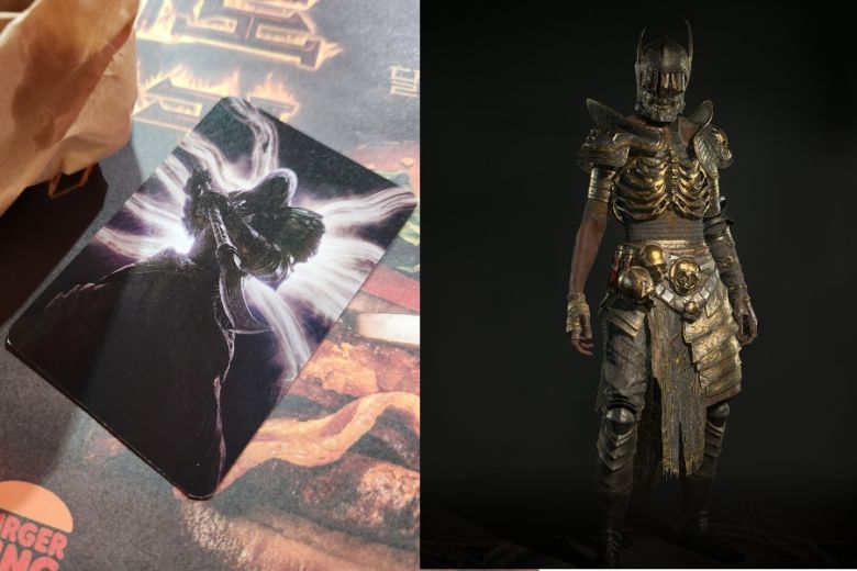 아이템 카드와 ‘섬뜩한 찡그림’ 세트. [블리자드 제공]