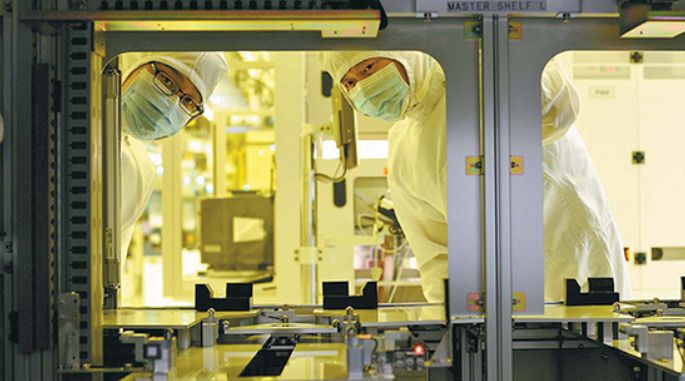 반도체 제조라인 내 모습[SK하이닉스 제공]