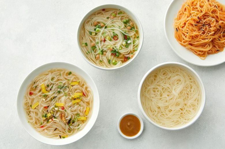 온라인에서 판매되고 있는 ‘청정원 콩담백면’ 조리예시 [마켓컬리 제공]