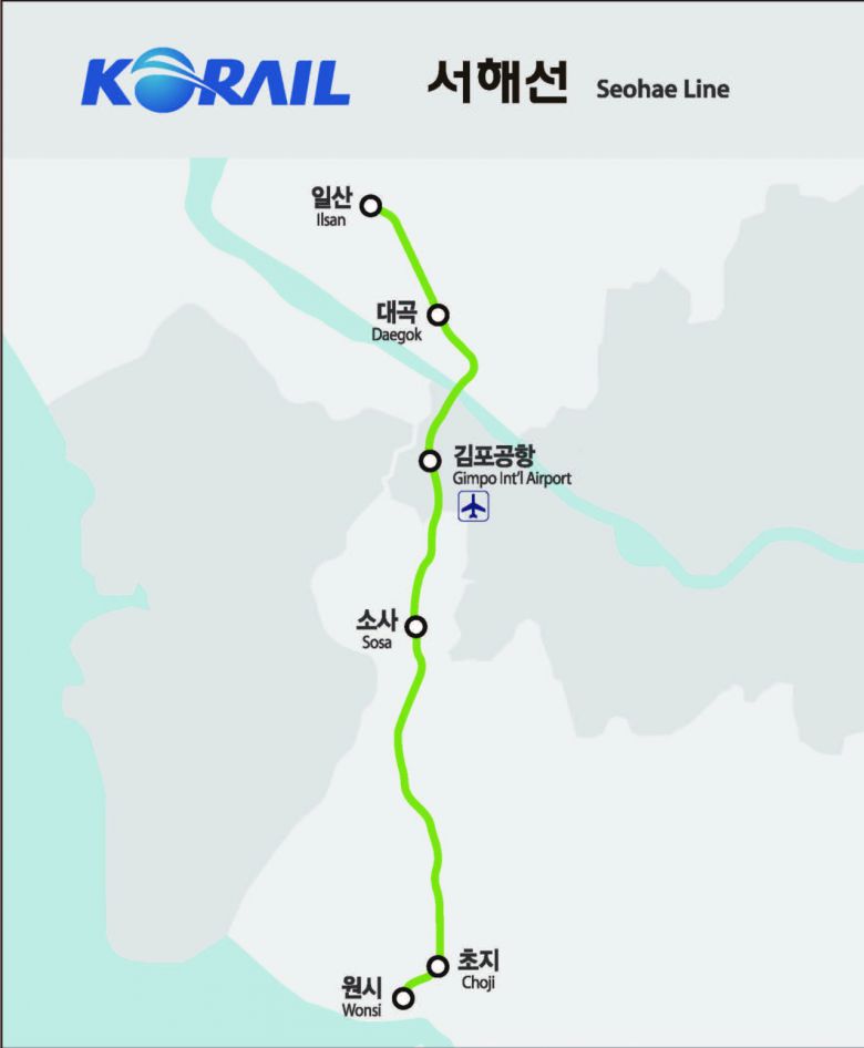 연장된 서해선 지도