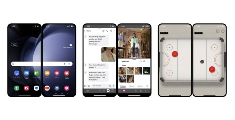 트라이 갤럭시 구동 화면. [삼성 뉴스룸 캡처]