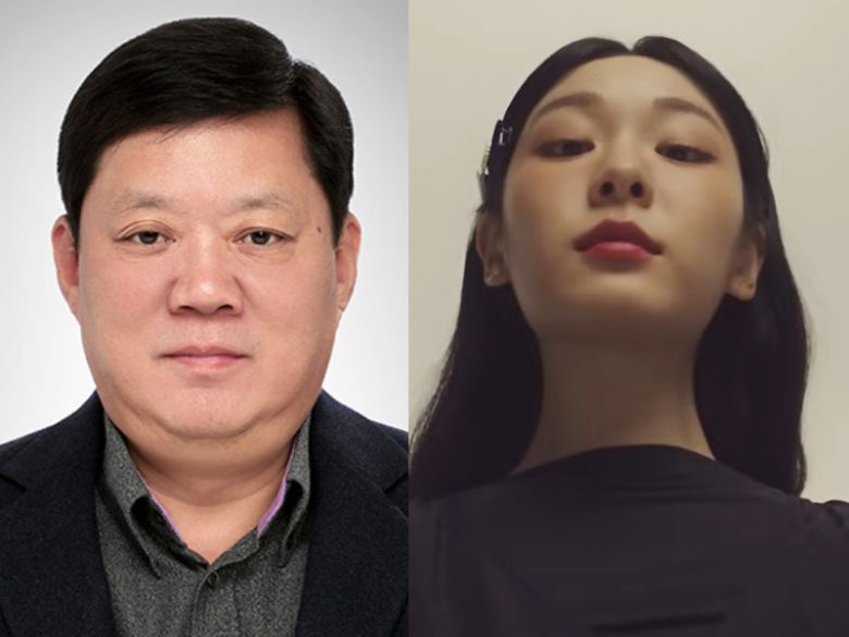 박재순 쿠첸 대표(왼쪽)와 김연아.