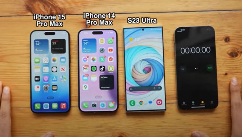 배터리 지속 성능 비교에 앞서 각 모델이 소개되고 있다. [유튜브 ‘XEETECHCARE’ 캡처]