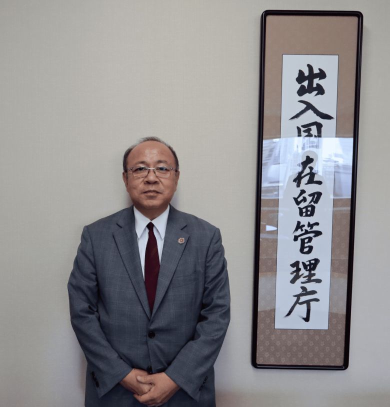 일본 도쿄 출입국재류관리청 집무실에서 마루야마 히데하루(丸山 秀治·59) 출입국재류관리청 차장이 헤럴드경제와 인터뷰하고 있다. 박지영 기자