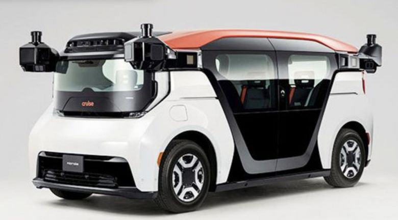 혼다와 제너럴모터스가 함께 개발하고 있는 무인택시 전용 차량의 모습