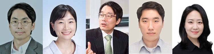[사진 왼쪽부터] 서울대병원 김영국 교수, 정윤 임상강사, 서울의대 윤형진 교수, 김수환 연구원, 제주대병원 하아늘 교수