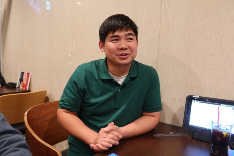 지난 12일 일본 지바현에서 만난 우덕상씨가 헤럴드경제와 인터뷰를 하고 있다. [박지영 기자]