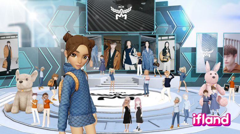 MCM의 다양한 제품을 체험하고 볼 수 있는 이프랜드 내에 있는 MCM 스페셜 이프홈 모습. [SK텔레콤 제공]