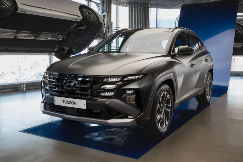 ‘투싼’의 부분변경 모델 ‘더 뉴 투싼’ 외관 [현대자동차 제공]