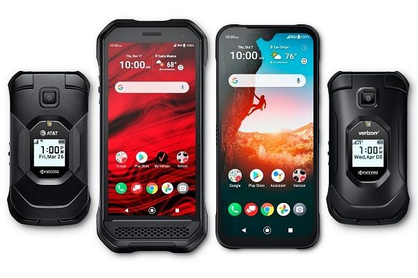 투박한 디자인의 교세라 스마트폰