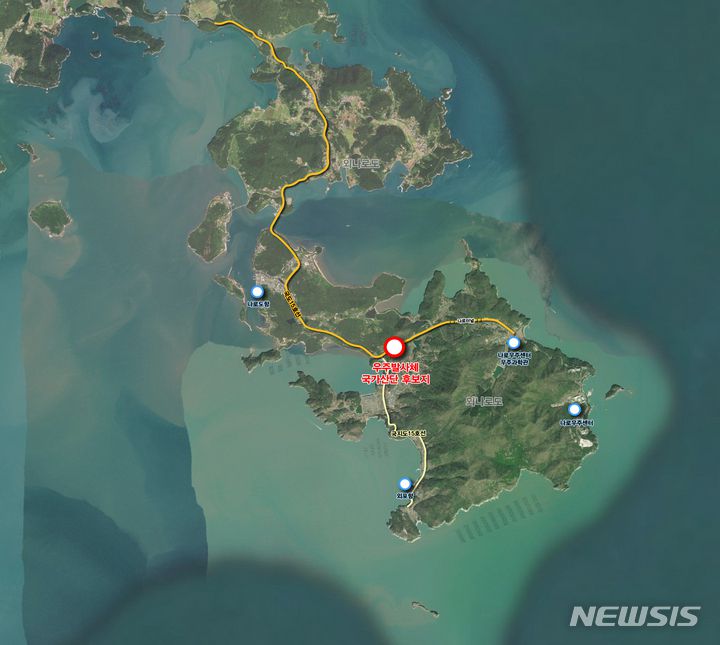 고흥 우주발사체 국가산단 예정지 위치도 [뉴시스]