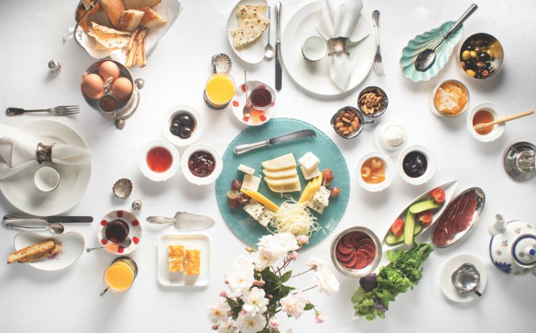 튀르키예 아침, 거~한 조식 구색