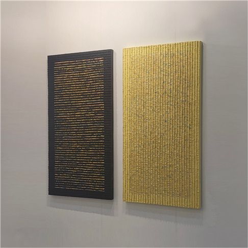 2361#51,52 생명의 바다. 2023 혼합 매체,24k gold〉 190.0x97.0cm