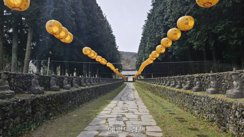 관음사 일주문에서 천왕문 가는길