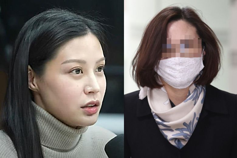 조민(왼쪽), 정경심 전 동양대 교수(오른쪽).