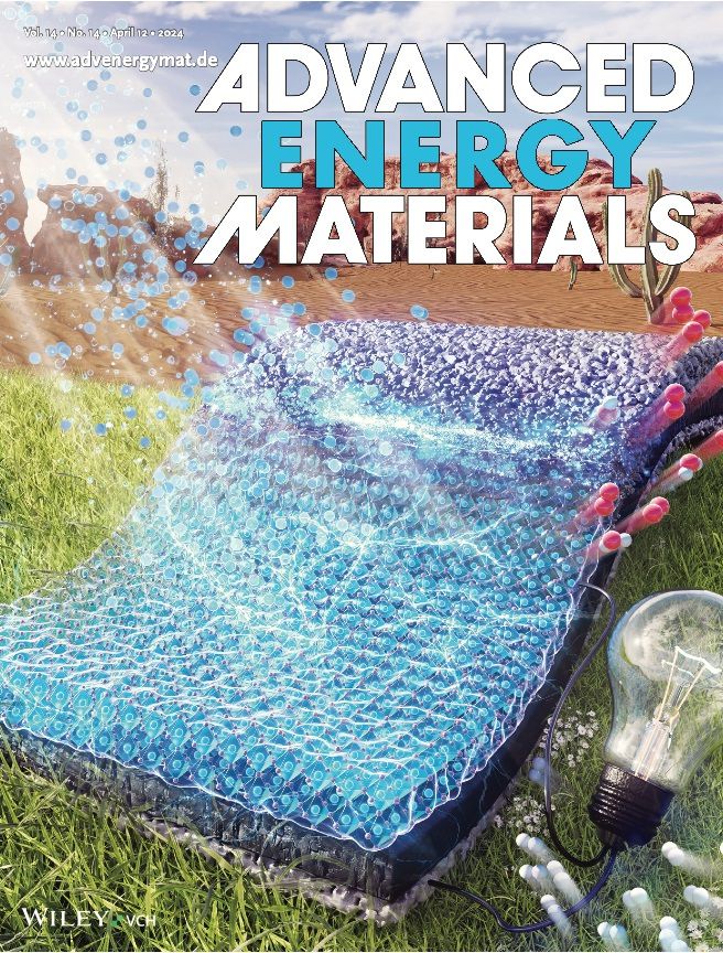 이번 연구결과가 게재된 국제학술지 ‘어드밴스드 에너지 머터리얼즈’ 표지.[KAIST 제공]