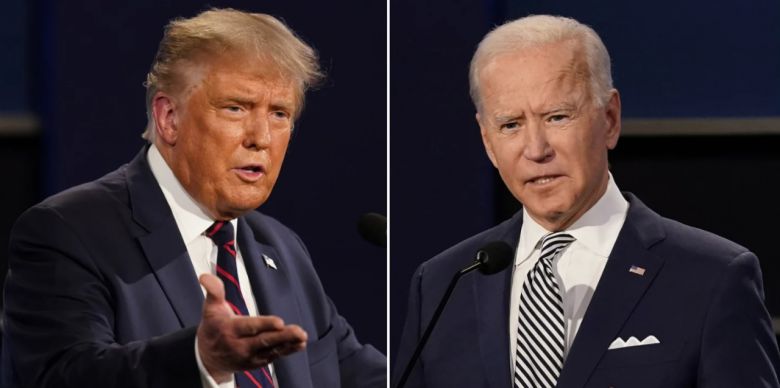도널드 트럼프 미국 전 대통령(왼쪽)과 조 바이든 미국 대통령. [AP]