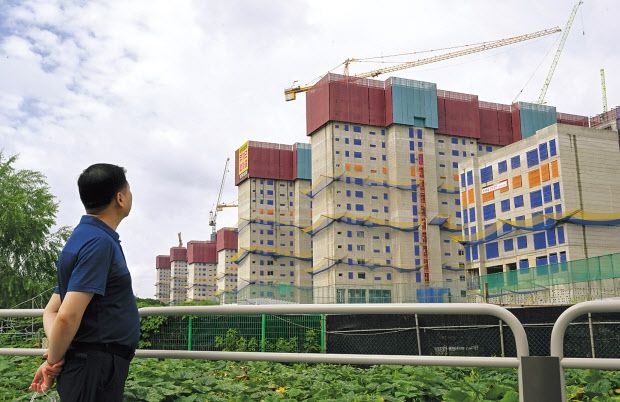 서울 강동구 올림픽파크포레온(둔촌주공 재건축) 공사 현장. [헤럴드DB]