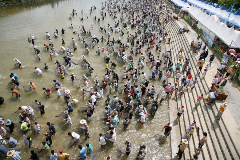 작년 봉화 은어축제 모습