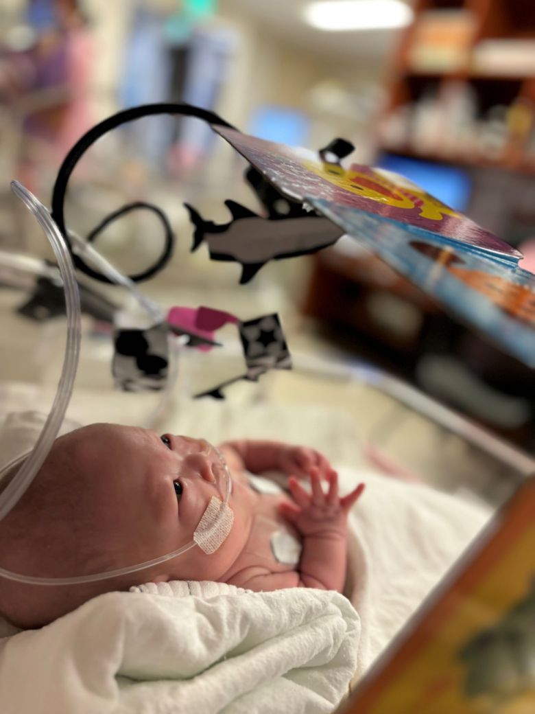 국내에서 가장 적은 몸무게로 태어난 예랑이. 삼성서울병원 제공