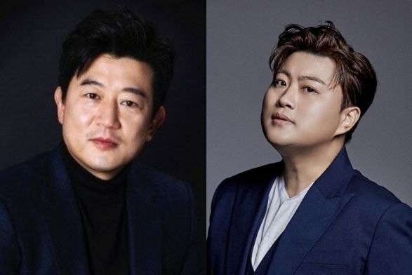 배우 박상민(왼쪽)과 트로트가수 김호중. [각 소속사]
