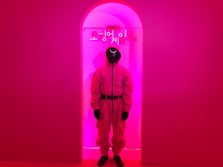 9일 서울 중구 동대문디자인플라자(DDP)에서 열린 넷플릭스 ‘오징어게임 시즌2’ 체험존 현장. [차민주 기자/chami@]