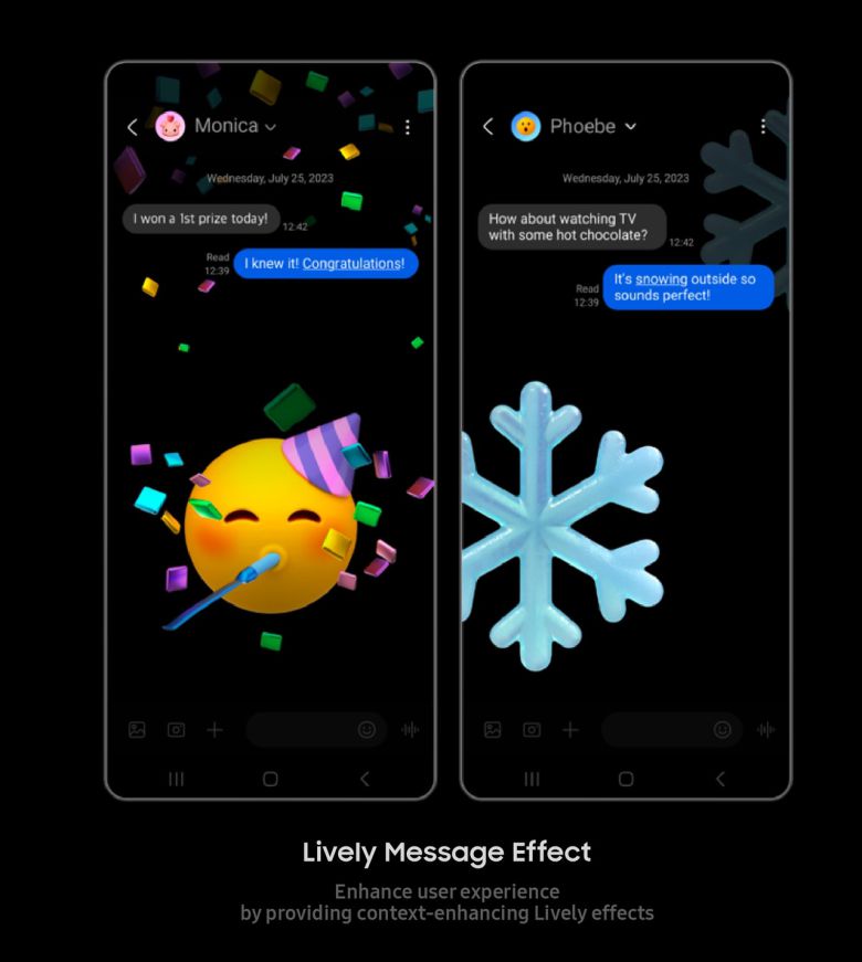 삼성전자가 탑재 검토 중인 ‘3D 라이브 이모티콘’의 문자 활용 모습. [‘이프 디자인 어워드’ 홈페이지 캡처]