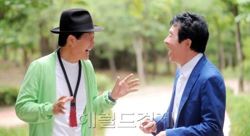 송대관과 태진아. 15년전인 2010년 인터뷰하면서 하면서 찍은 사진