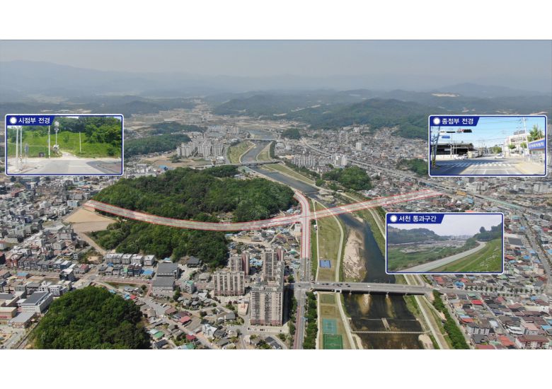 영주시 가흥신도시~세무서사거리 도시계획도로 추진계획도. (영주시 제공)