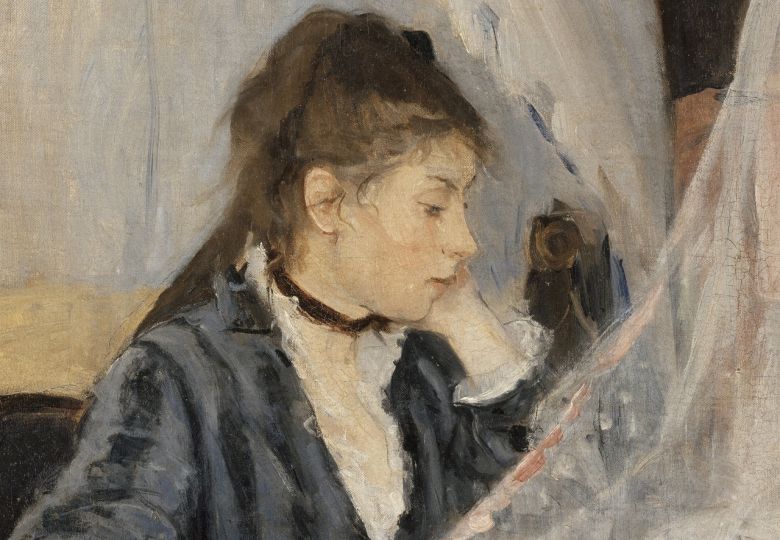 베르트 모리조, 요람(일부 확대), 1873, 캔버스에 유채, 56x46cm, 오르세 미술관