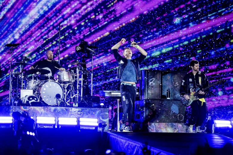 고양종합운동장에서 진행 중인 밴드 콜드플레이 내한공연 [라이브네이션코리아 제공]