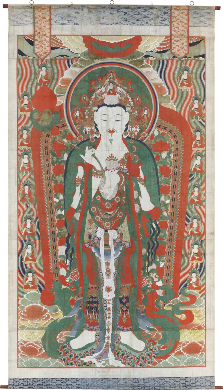 국보로 지정된 ‘부여 무량사 미륵불 괘불도’. [국가유산청]