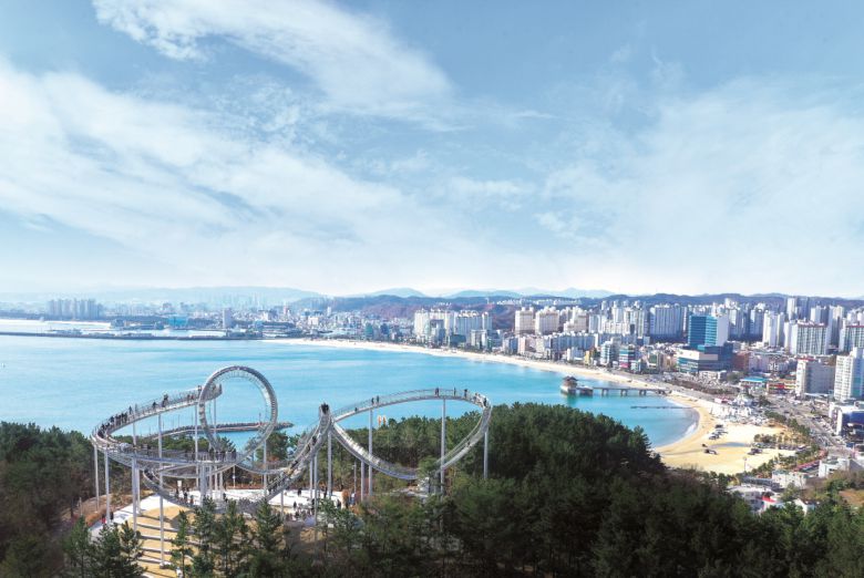 영일대해수욕장과 스페이스워크 전경 [포항시 제공]