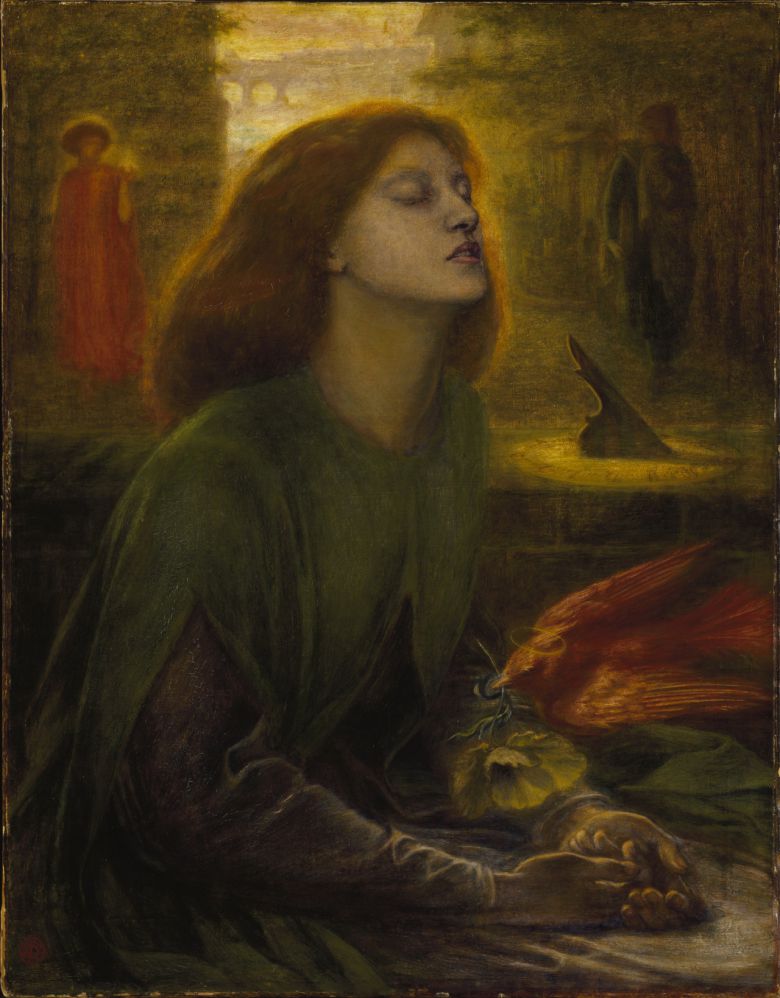단테 가브리엘 로제티, 베아타 베아트릭스, 1864~1870년경, 캔버스에 유채, 86.4x66cm, 테이트 브리튼