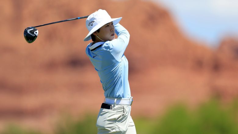 보기 없이 버디만 6개를 잡아 2위로 올라선 이소미. [사진=LPGA]