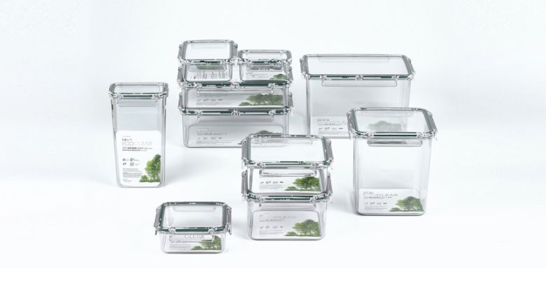SK케미칼 코폴리에스터 제품군 ‘에코젠’으로 만들어진 밀폐용기. [SK케미칼 제공]