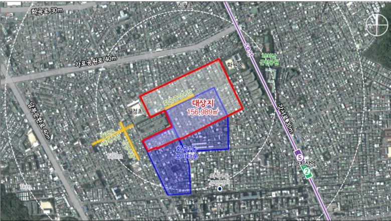 강서구 화곡동 370-37 일대 대상지 위치도. [서울시]