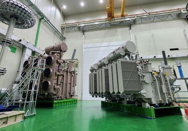 LS일렉트릭 부산 사업장에서 생산하고 있는 초고압 변압기 [LS일렉트릭 제공]
