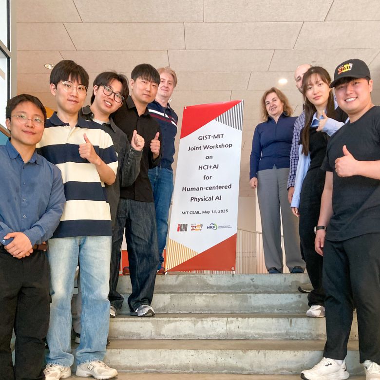 GIST–MIT HCI+AI 공동 워크숍 단체사진.[GIST 제공]