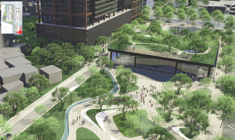 개방형 녹지 예시. [서울시]