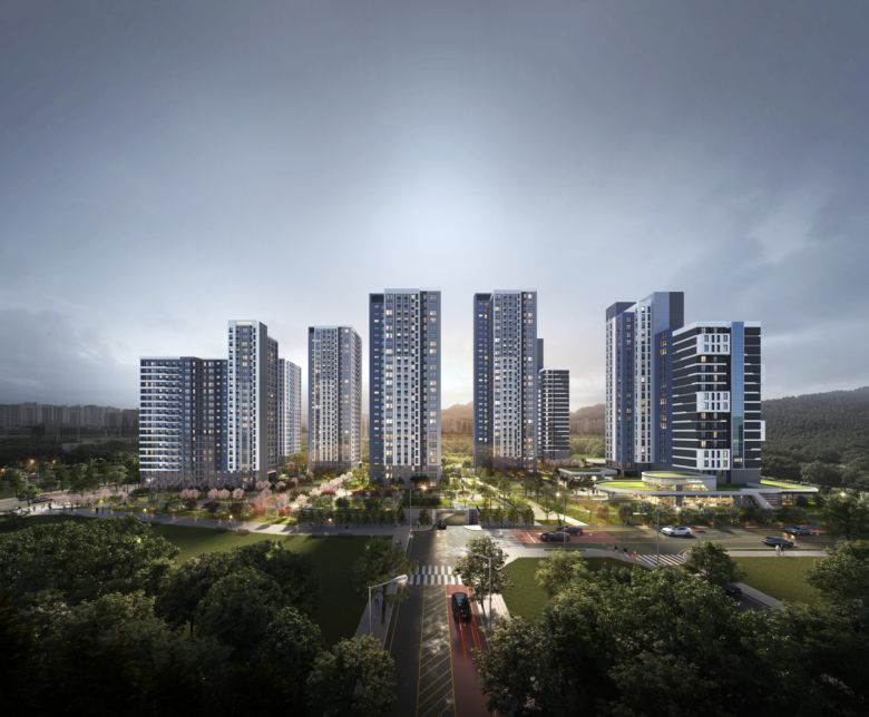 하남 교산 A3블록 민간 참여 공공주택사업 조감도. [금호건설]