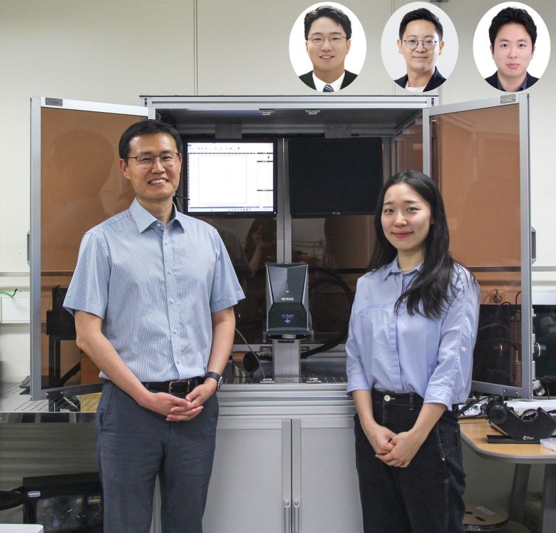이번 연구를 수행한 정재웅(왼쪽부터) KAIST 교수 이시목 KAIST 박사과정,  이건희(오른쪽 윗줄) 부산대 교수 박성준 서울대 교수, 스티브 박 KAIST 교수.[KAIST 제공]