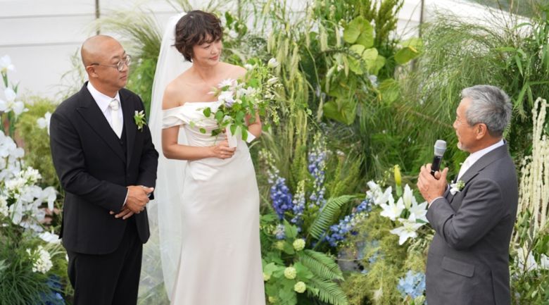 배우 최여진 결혼식 장면.[SBS TV]