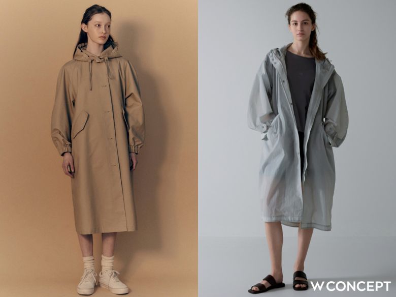 W컨셉 인기 상품 낫띵리튼, 파사드패턴 레인코트 [W컨셉 제공]