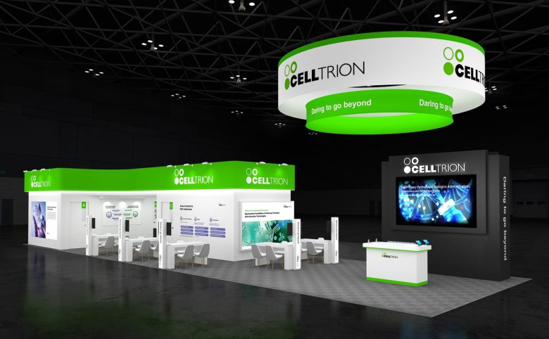 16일(현지시간)부터 나흘간 미국 매사추세츠주 보스턴 컨벤션&전시 센터에서 열리는 ‘바이오 USA 2025’에 마련된 셀트리온 부스. [셀트리온 제공]
