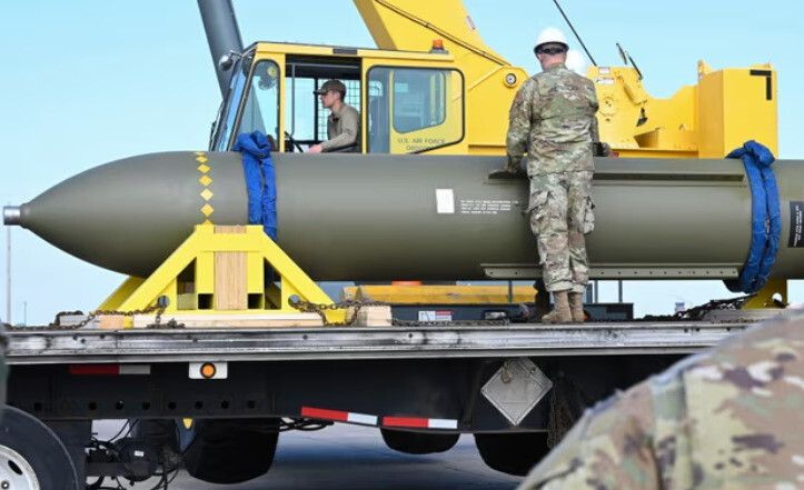 벙커버스터 폭탄인 GBU-57. [AP= 연합]