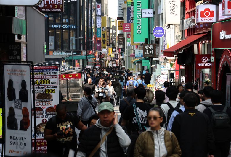 서울 명동거리 모습. [연합]