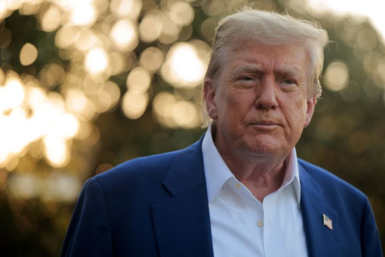 도널드 트럼프 미국 대통령이 24일(현지시간) 북대서양조약기구(NATO·나토) 정상회의 참석차 백악관을 떠나면서 취재진들에게 발언하고 있다. [게티이미지]