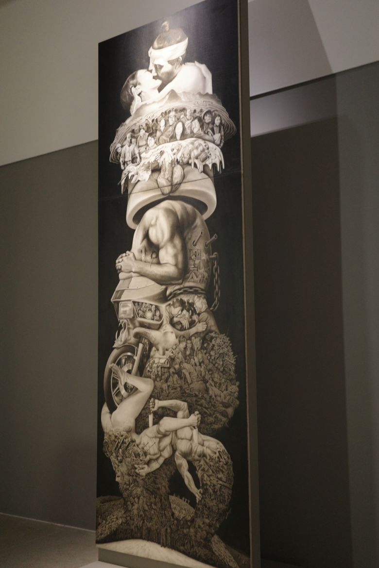 내년 8월 영국 브리티시 뮤지엄 전시에 출품되는 신학철의 ‘한국근대사-종합’(1982-1983). 이건희 컬렉션. 이정아 기자